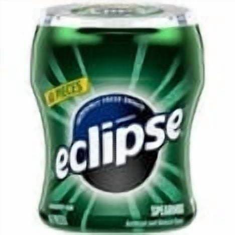 Eclipse Spearmint Sugar Free Chewing Gum Bulk Pack - 60 Ct Bottle (Pack of 8)