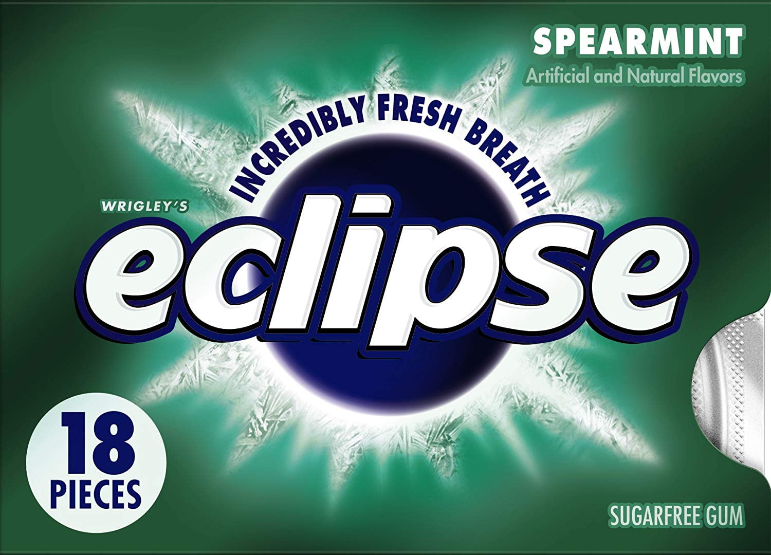 Eclipse Spearmint Sugarfree Gum (Pack of 12)