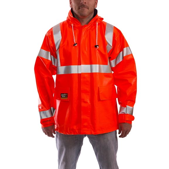 Eclipse Standard High Visibility Jacket, Safety Orange, Small CA3