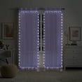 thumbnail image 1 of Eclipse Starlight Light Up Sheer Hookless Curtain, 1 Panel, Lights with Remote Control, 84 In x 52 In, Purple, 1 of 2