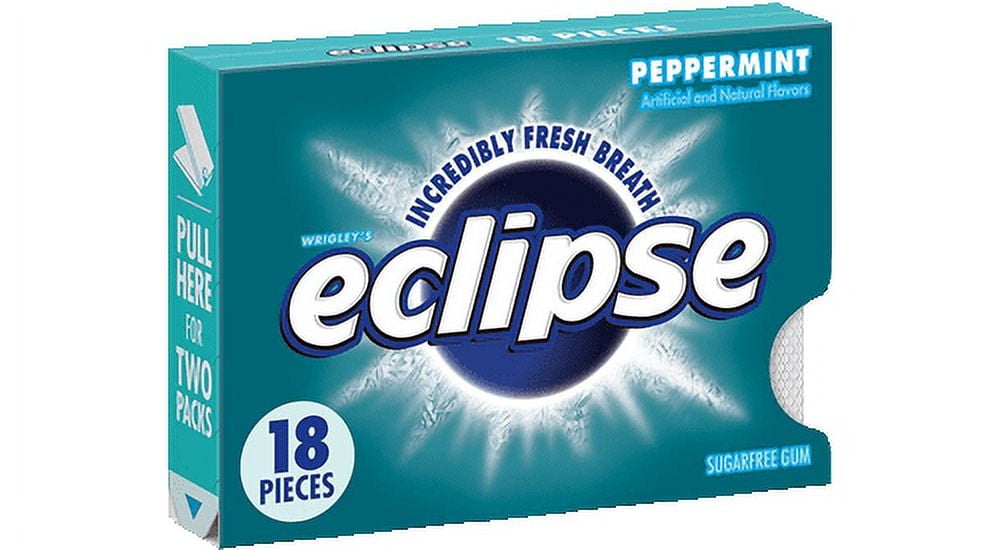 Eclipse Sugar Free Gum, Peppermint, 18 Pc