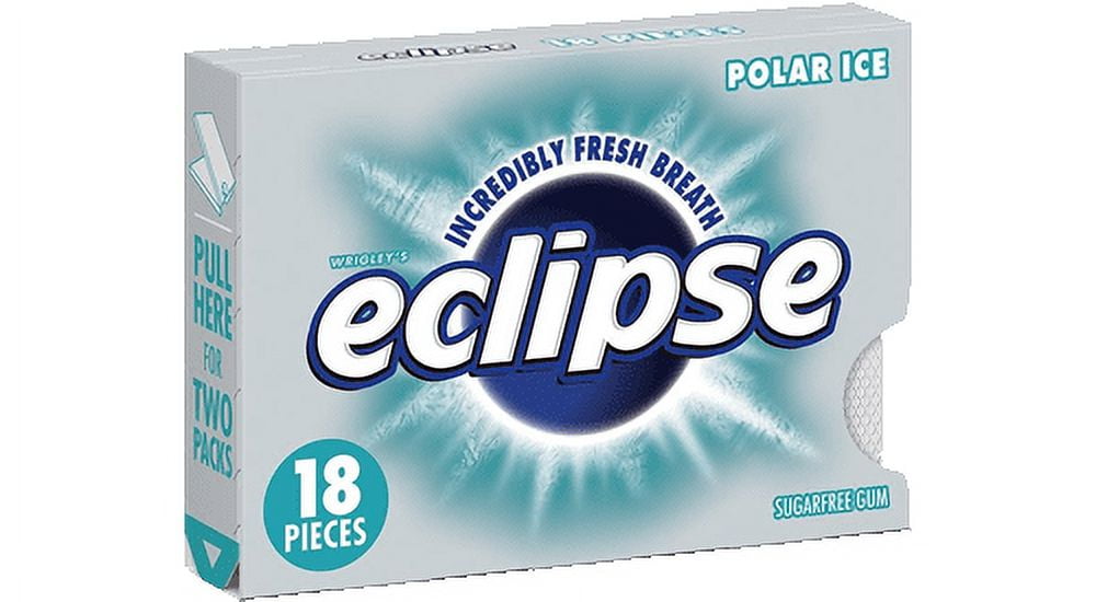 Eclipse Sugar Free Gum, Polar Ice, 18 Pc