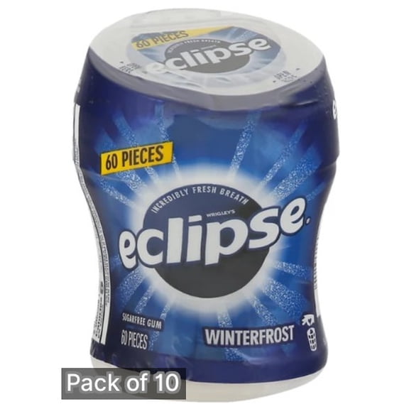 Eclipse Sugar-Free Gum Winterfrost (Pack of 10)