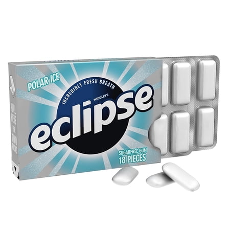 Eclipse Sugarfree Gum Polar Ice 18 Pcs Each ( 8 In A Pack )