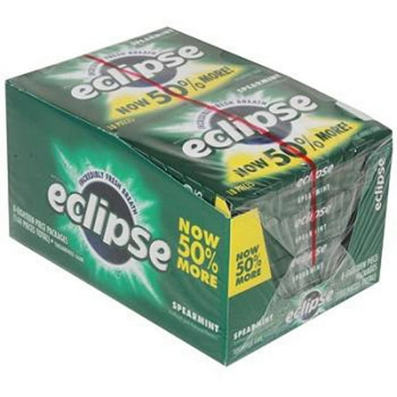 Eclipse Sugarfree Gum Spearmint 18 Pcs Each ( 8 In A Pack )