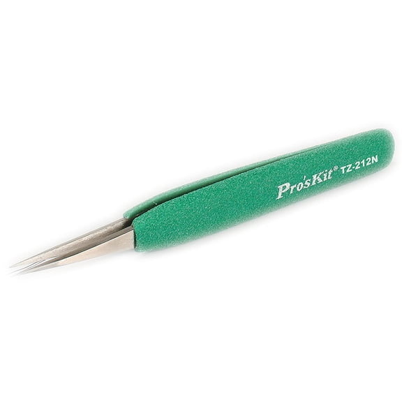 Eclipse TZ-212N Tweezer, ESD-Safe, Soft-Grip, Extremely Fine and Sharp Tip