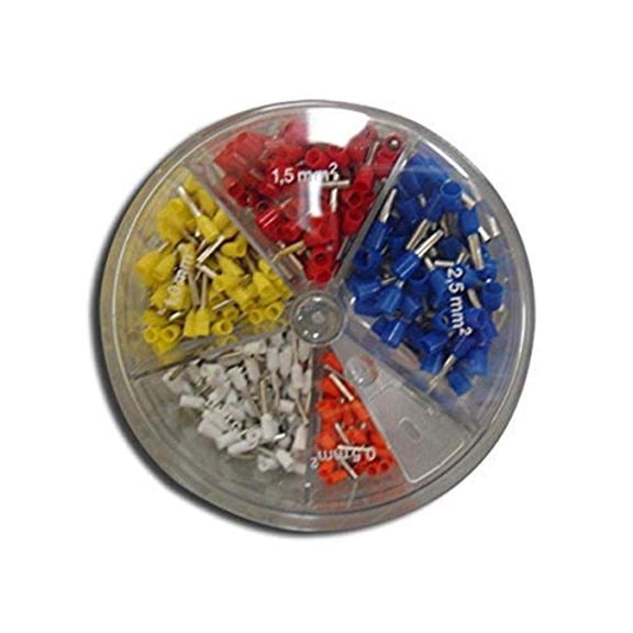 Eclipse 701-998 Wire Ferrule Assortment Pack, 20-14 AWG Insulated, multi, one size