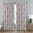 thumbnail image 1 of Eclipse Traditional Floral Rod Pocket Blackout Curtain Panel, 52" x 84", 1 of 2