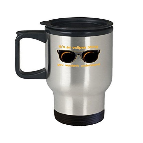 Eclipse Travel Mug - 14 oz Stainless Steel Coffee Cup | Fun Sunglasses Gift