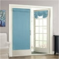 thumbnail image 1 of Eclipse Tricia French Door Panel, Room Darkening Door Curtain for Privacy, 26 in Wide x 68&nbsp;in Long, Turquoise, 1 of 4