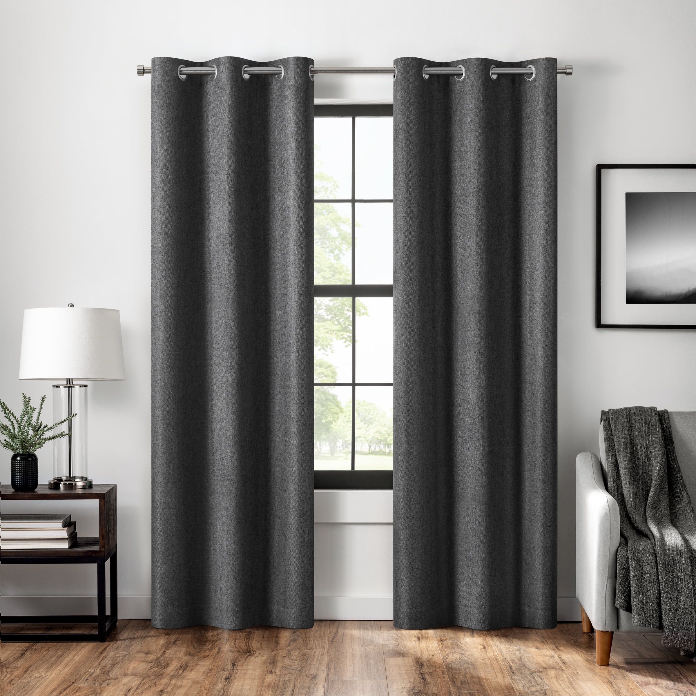 Eclipse Welwick Magnitech 100% Blackout Curtain, Grommet Window Curtain