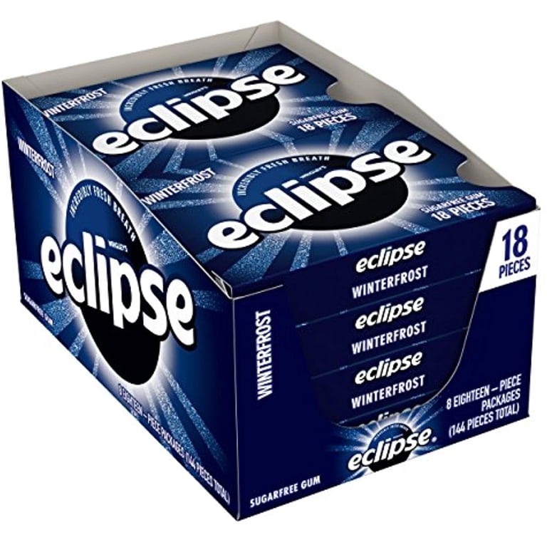 Eclipse, Winter Frost Sugarfree Gum, 18 Piece, Pack of 8 - Walmart.com