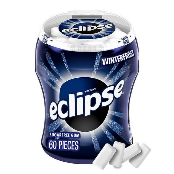 Eclipse Winterfrost Sugar Free Chewing Gum - 60 Ct Bottle