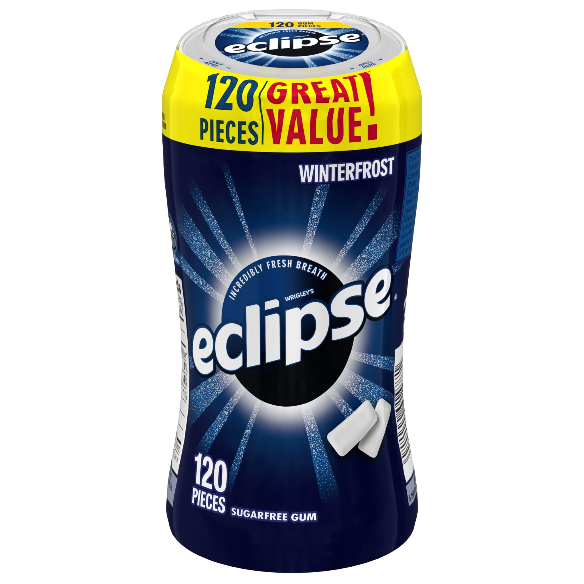 Eclipse Winterfrost Sugarfree Gum, 120 pc, 7 oz