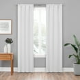 thumbnail image 1 of Eclipse Woven Blackout Thermaliner Panel Pair, 92 long x 54 in wide, White, 1 of 5