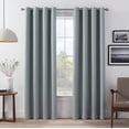 thumbnail image 1 of Eclipse Wyckoff Blackout 2 Pack Window Curtains, 104"x95", Spa, 1 of 5