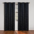 thumbnail image 1 of Eclipse Zodiac Blackout Grommet Curtain Panel, Black, 42 x 108, 1 of 6