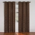 thumbnail image 1 of Eclipse Zodiac Blackout Grommet Curtain Panel, Brown, 42 x 63, 1 of 4