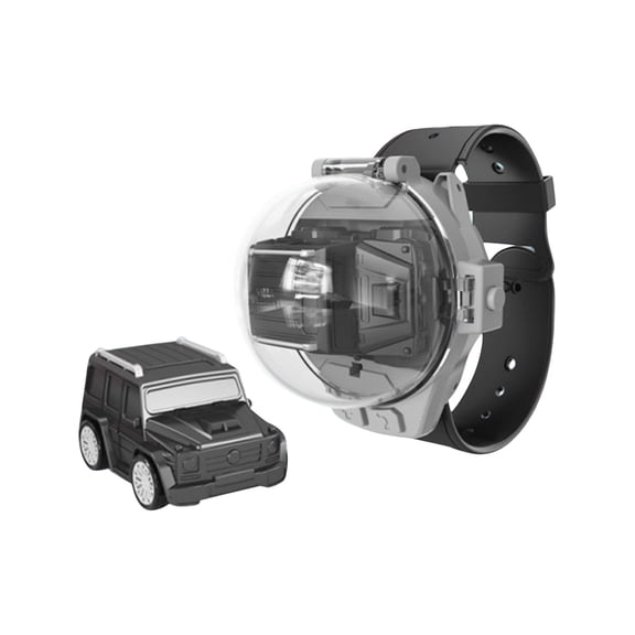 EclipseJewels 2.4GHz Remote Control Car with Watch Controller, Electric Alloy Mini Racing Car for Parent-Teen Interactive Play, High-Speed Stunt RC Vehicle with Responsive Controls,Black