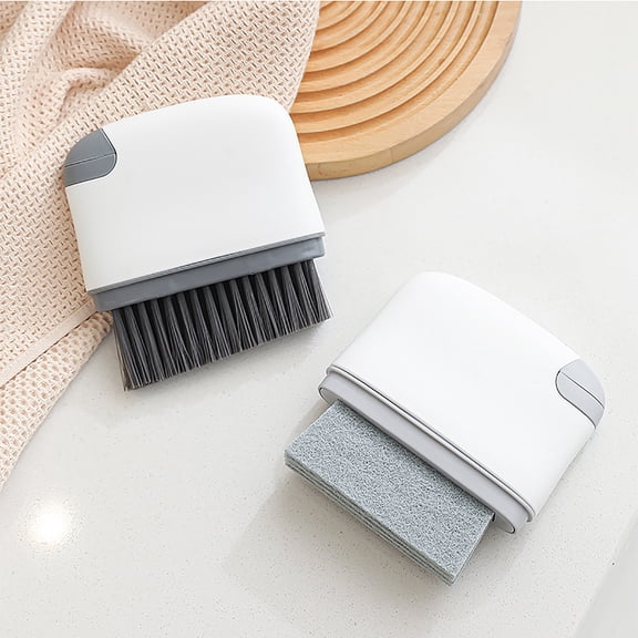 EclipseJewels 2-in-1 Window Track Cleaning Brush, Multi-Purpose Household Cleaner Tool for Removing Dust and Debris from Sliding Window Channels and Tight Tracks,Dark Gray