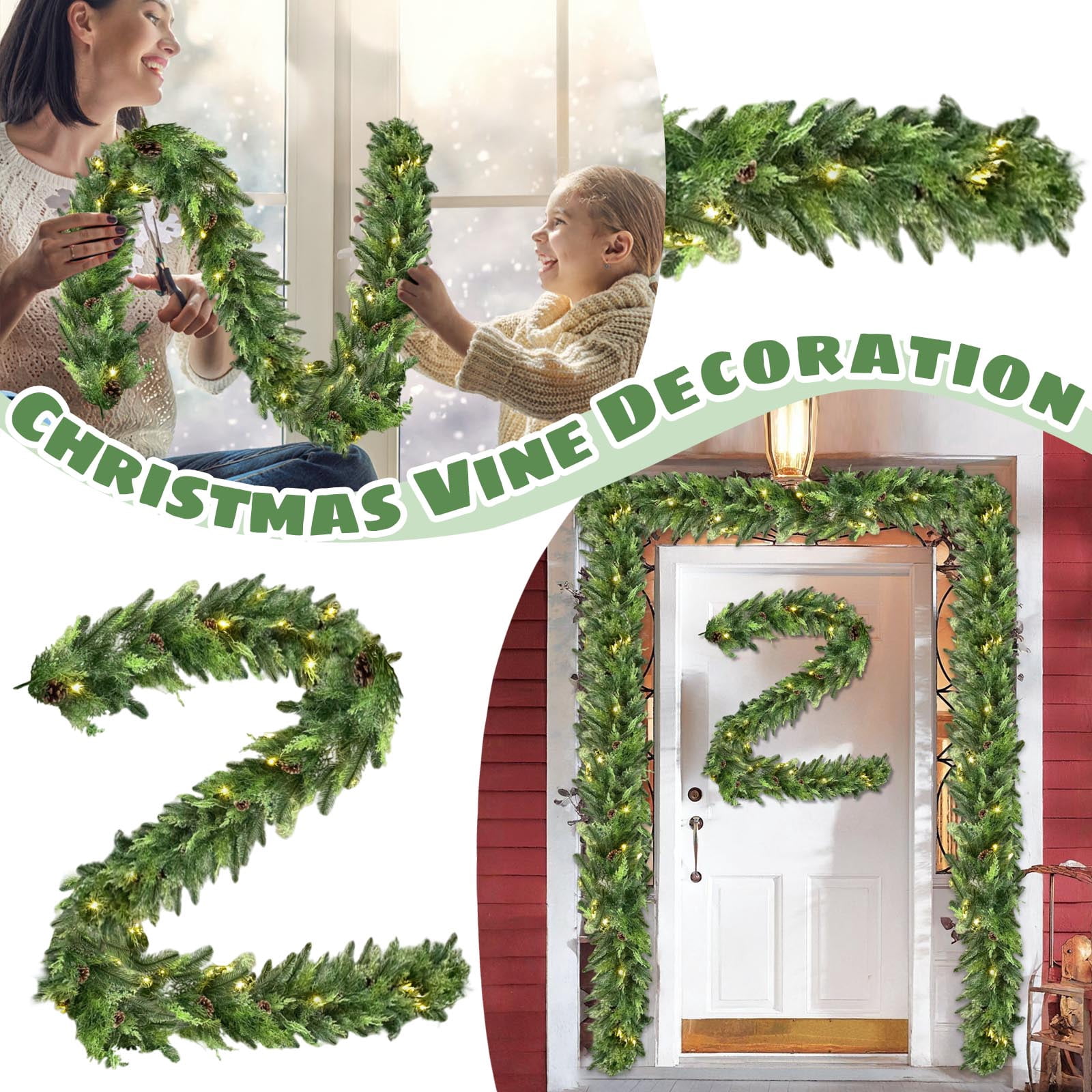 EclipseJewels 22-Inch Red Stem Christmas Berry Decor, Artificial Cones ...