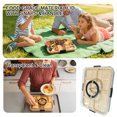 thumbnail image 1 of EclipseJewels 6-Compartment Food Tray with Lid, Portable Snack and Cheese Tray for Picnics, Parties, and Home Kitchens, Wooden Serving Platter for Organized Display,Multicolor, 1 of 6