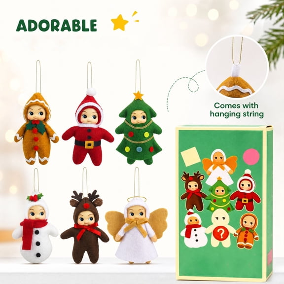 EclipseJewels Christmas Blind Box, Mini Elf Random 1 PC Mystery Figure, Holiday Collectible Toy, Xmas Party Gift, Christmas Blind Box
