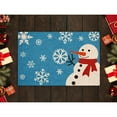 thumbnail image 1 of EclipseJewels Christmas Theme Carpet 16x24 Inch Slip Resistant Door Entry Mat Absorbent Bathroom Entrance Mat Home Decor Holiday Doormat for Indoor and Outdoor Use Blue, 1 of 4
