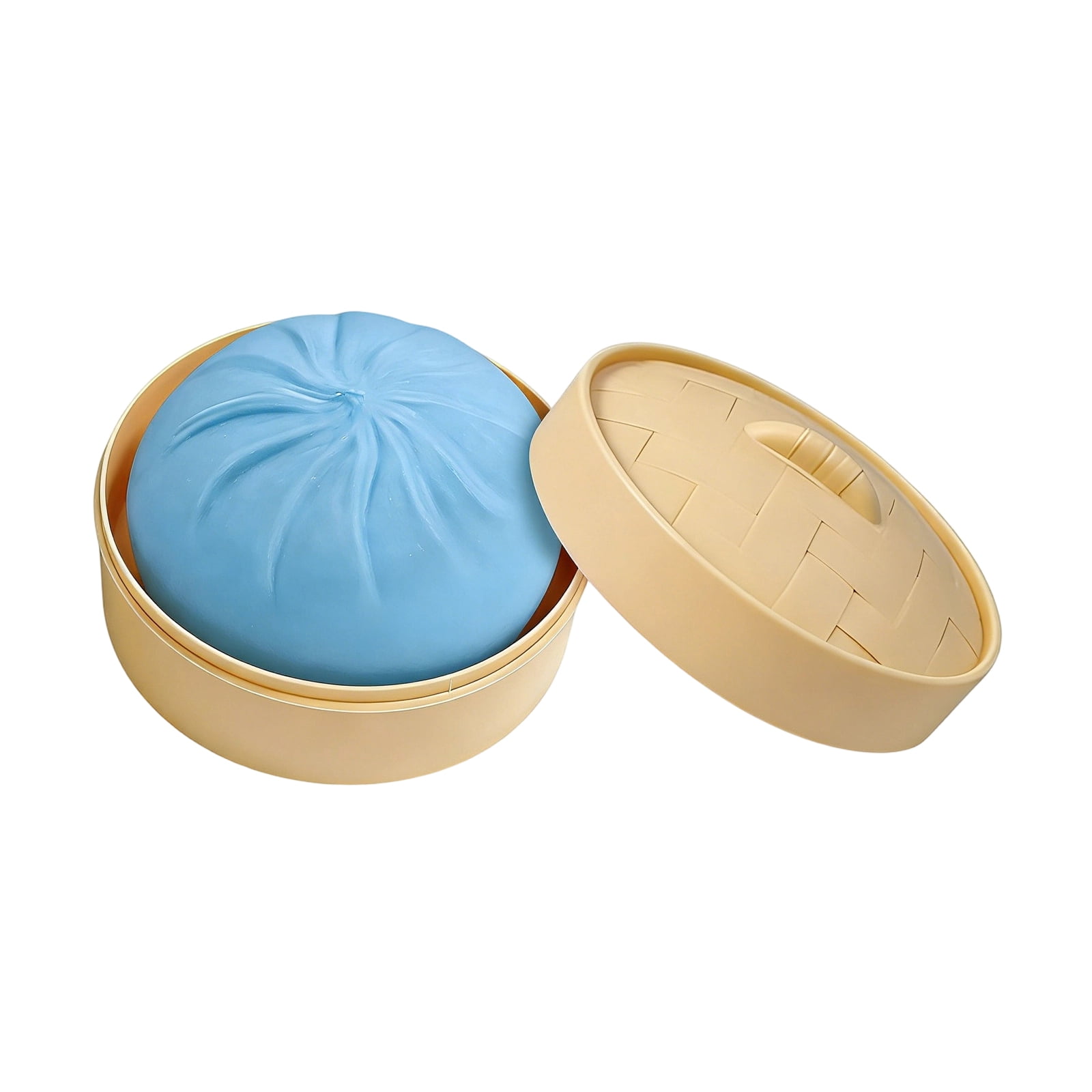 EclipseJewels Dumpling Squishy with Steamer - Realistic Bun Squeeze Toy ...