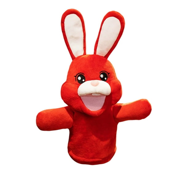EclipseJewels Interactive Hand Puppet Doll - Plush Toy Can Open Mouth and Move Soft Stuffed Animal for Parent-Child Fun Activity,A