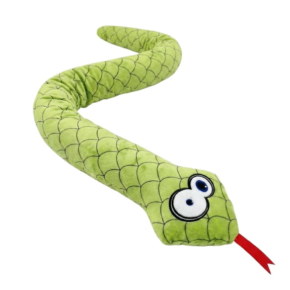 EclipseJewels Interactive Plush Snake Dog Toy with Squeaker, Durable Sound Toy for Puppy Teething & Boredom Relief, Fun Play for Small Dogs, Green