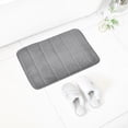 thumbnail image 1 of EclipseJewels Memory Foam Bath Mat, Super Soft Absorbent Bathroom Rug Non Slip, Quick Dry, Machine Washable Floor Carpet for Tub Shower, Home Decor Accessories, 24x16in,Light Gray, 1 of 7