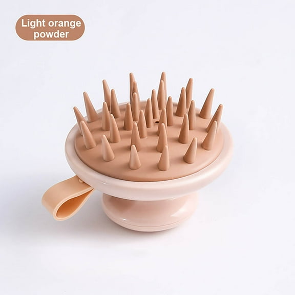 EclipseJewels Multi-Function Silicone Shampoo Brush and Scalp Massager, Handheld Shower Brush for Hair Washing, Body Massage, and Spa Treatments, Portable and Easy to Clean,Pink