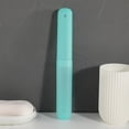 thumbnail image 1 of EclipseJewels Portable Travel Toothbrush Case, Plastic Toothbrush Holder & Cover Storage Box for Bathroom, School, Camping, Home – Compact Toothbrush Protector Carrier for Hygiene,Cyan, 1 of 6