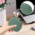 thumbnail image 1 of EclipseJewels Silicone Earphone Storage Case with Lid, Protective Hard Shell Storage Box for AirPods & Earbuds, Shockproof Travel Organizer for Headphones, Cables & Small Tech Accessories,Green, 1 of 5
