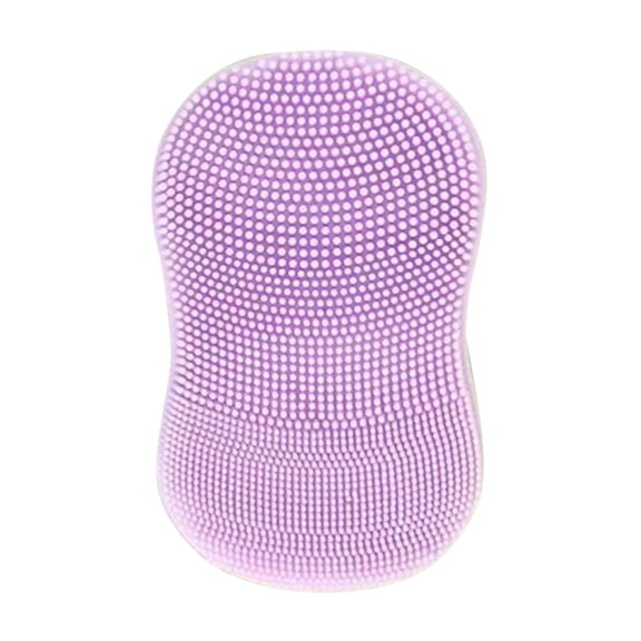 EclipseJewels Silicone Finger Facial Cleansing Brush, Soft Handheld Face Exfoliator for Gentle Cleansing and Blackhead Removal, Skincare Massaging Brush for All Skin Types,Light Purple