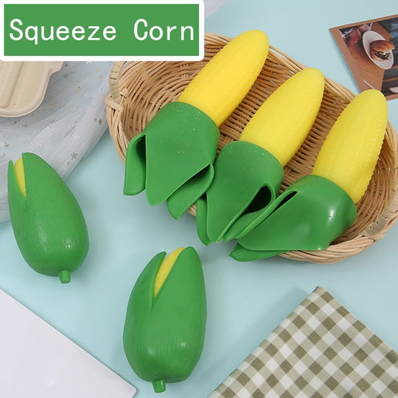 EclipseJewels Simulated Corn Squishy Relief Toy - Creative Stress Relief Peeled Design, Soft Slow Rising for Children Students, Sugar Squishy Texture