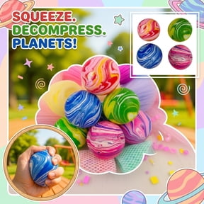 EclipseJewels Squishy Balls Planet Toy - Random Planet Stress Relief, Slow Rising Sensory Fidget for Anxiety, Desk Decor, Galaxy Squishy Balls Space Theme