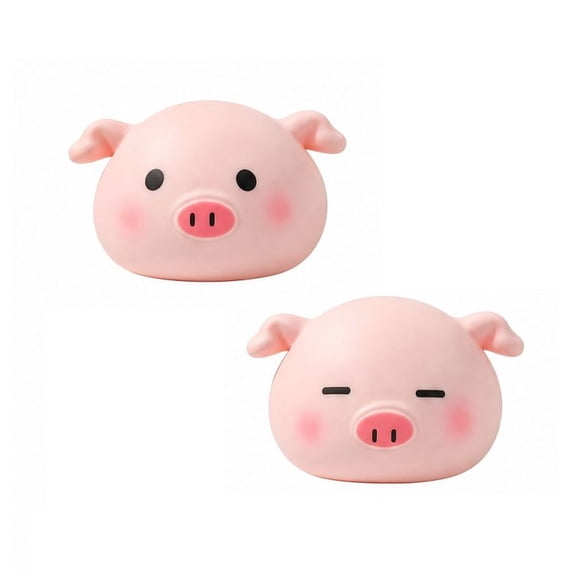 EclipseJewels Squishy Stress Relief Toys - Pig Head Shaped Random Style Squeeze Fidget Toy, Stress Balls, Fun Squishy for Kids & Adults