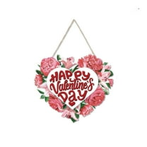 EclipseJewels Valentine's Day Garland Paper Door Hanging, Heart Shape Wreath Decor for Engagement, Wedding, Party Supplies, and Gift Decor,A