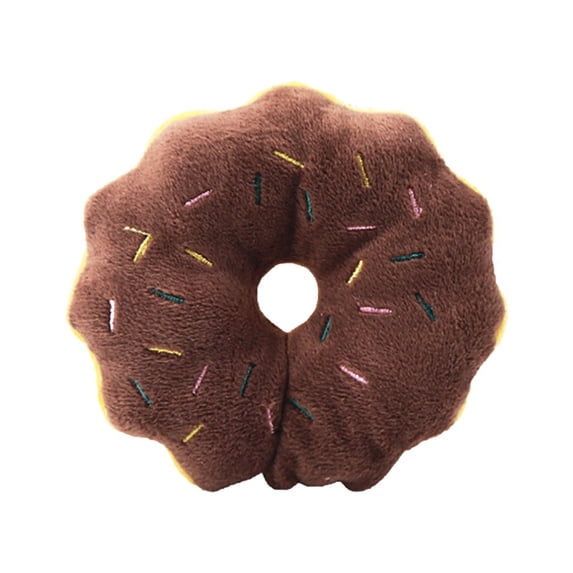 EclipseJewels Vegetable & Fruit Plush Dog Toy – Squeaky Soft Toy for Small Dogs, Assorted Produce Shape Puppy Toy with Squeaker, Cute Pet Toy for Play,Brown