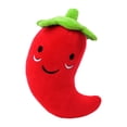 thumbnail image 1 of EclipseJewels Vegetable & Fruit Plush Dog Toy – Squeaky Soft Toy for Small Dogs, Assorted Produce Shape Puppy Toy with Squeaker, Cute Pet Toy for Play,Red, 1 of 6