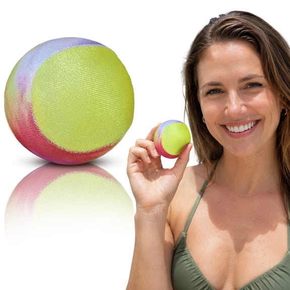 EclipseJewels Water Bouncing Ball – Red Yellow Pool Ball Toy for Swimming Pool, Beach Lake River. Great Pool Party, Water Sports, Bounce Activity, also as Floating Pool Ball for All Ages