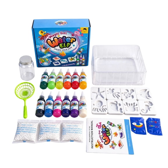 EclipseJewels Water Elf DIY Squeeze Kit - Creative Educational Material Set for Kids, Sensory Craft Toy for Stress Relief and Party Fun, Birthday Gift