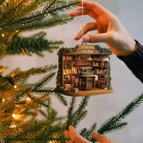 EclipseJewels Xmas Acrylic Ornament, Sewing Room 2D Flat Decor - Vintage Sewing Machine Pendant for Christmas Tree, Holiday Home, Sewing Lover Gift