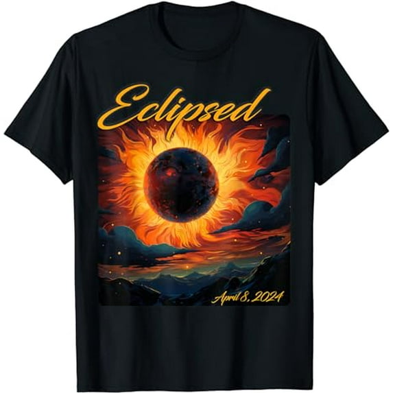 Eclipsed 2024 Total Solar Eclipse Shirt Totality Sun Moon T-Shirt