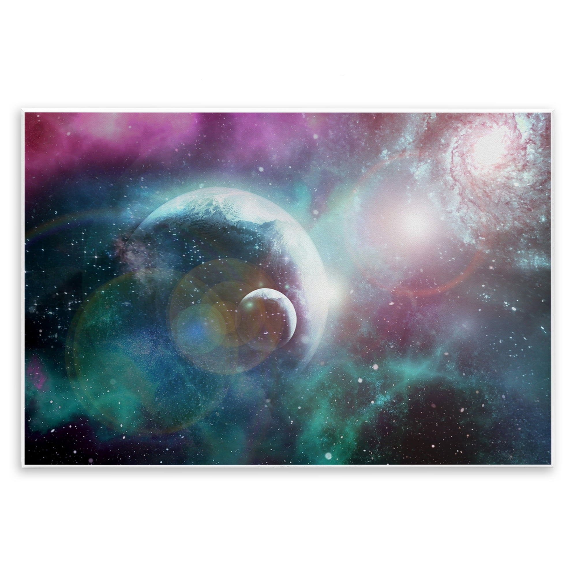 Eclipsing Cosmos Planets Wall Plaque Art, design by Ali Chris