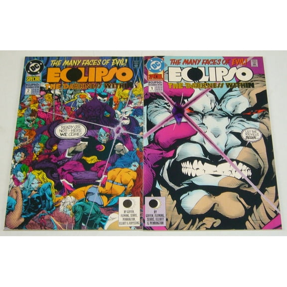 Eclipso: Darkness Within #1-2 VF/NM complete series gemstone variant ; DC (gem)