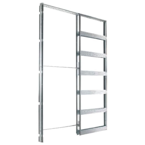 Eclisse EKQ2496 Pocket Door System Steel Frame Kit For 24" X 96" Doors - Silver