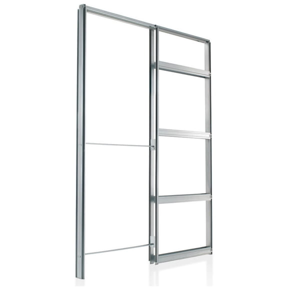 Eclisse Ekq2884 Pocket Door System Steel Frame Kit For 28" X 84" Doors - Silver